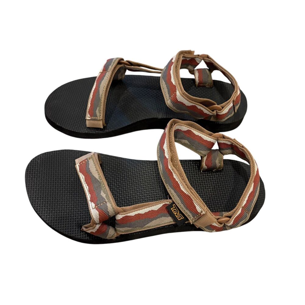 Teva Universal Original Sandals Size 7 Strappy Brown Multi Color Earth Tones